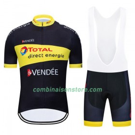 Combinaison Cycliste + Cuissard à Bretelles 2020 Total Direct Energie N003